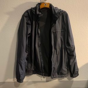 Black REI rain coat